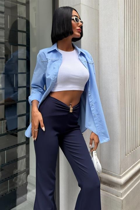 Figurbetonte Flare Hose